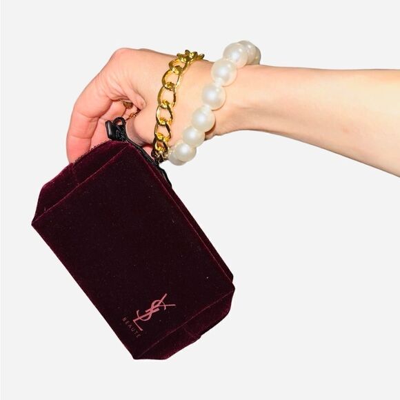 Ysl velvet makeup travel evening bag - Picture 2 of 8